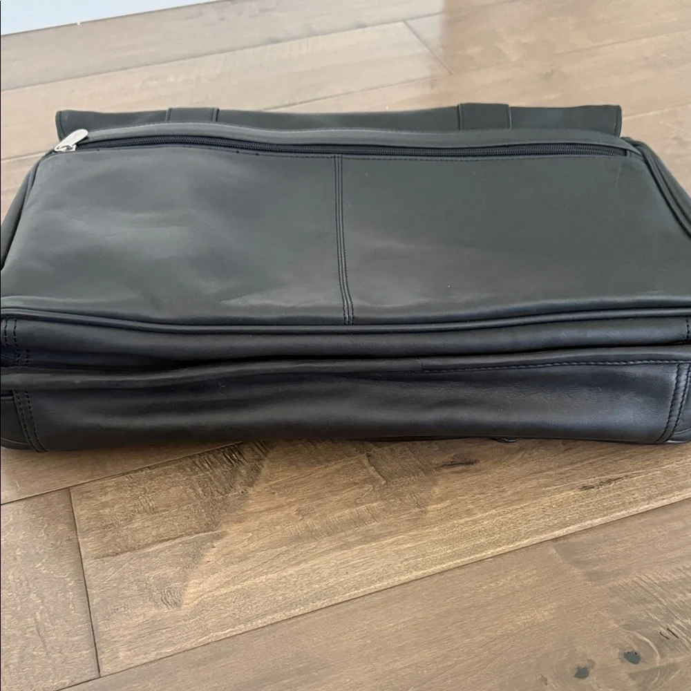 Classic Black Leather Briefcase